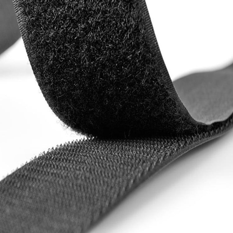 Αυτοκόλλητη Velcro ταινία, μαύρο-άσπρο, πλάτος 2–8 εκ, κούμπωμα με Velcro