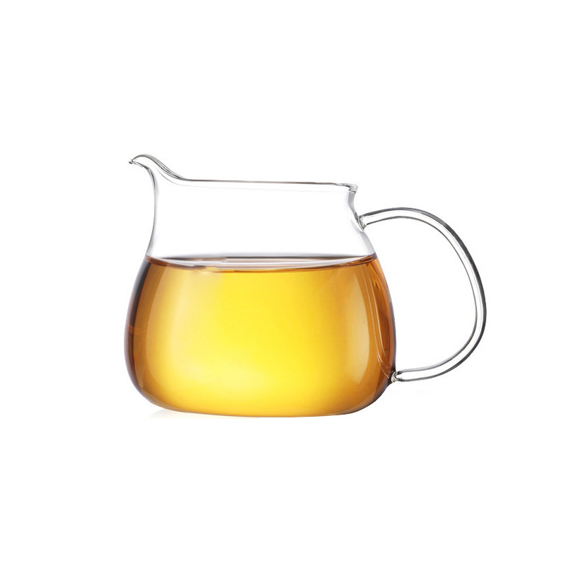 Ceainic din sticlă transparent, cu filtru, rezistent la temperaturi înalte, mic, pentru prepararea și filtrarea ceaiului, set de ceai