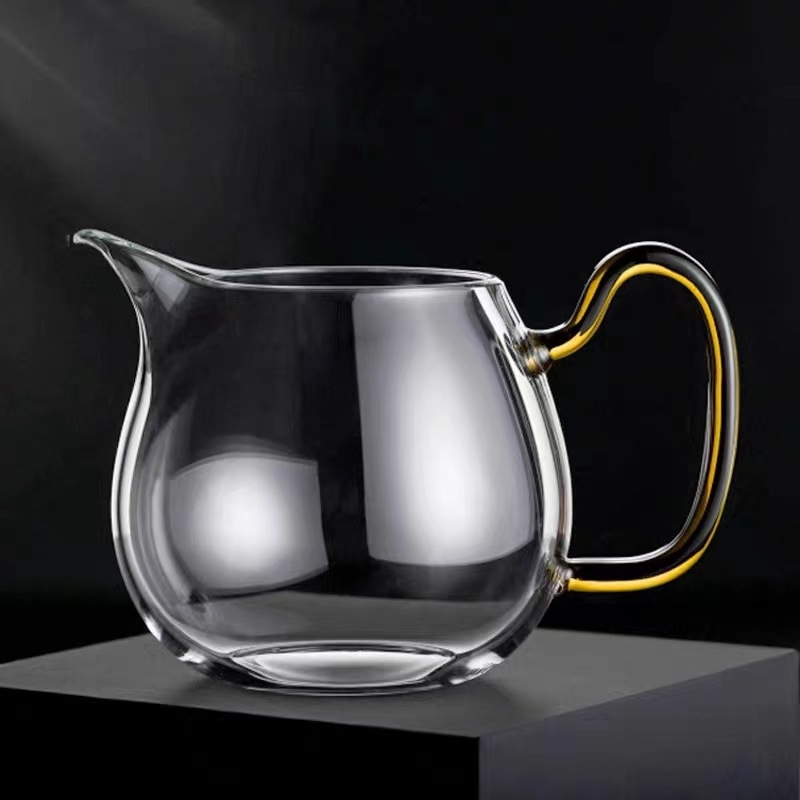 Ceainic din sticlă transparent, cu filtru, rezistent la temperaturi înalte, mic, pentru prepararea și filtrarea ceaiului, set de ceai