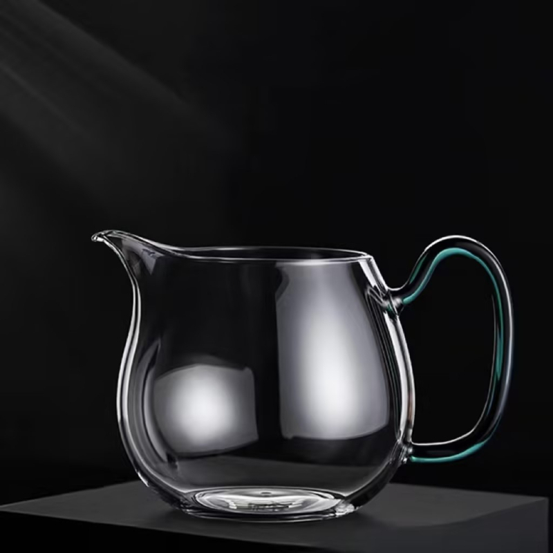 Ceainic din sticlă transparent, cu filtru, rezistent la temperaturi înalte, mic, pentru prepararea și filtrarea ceaiului, set de ceai