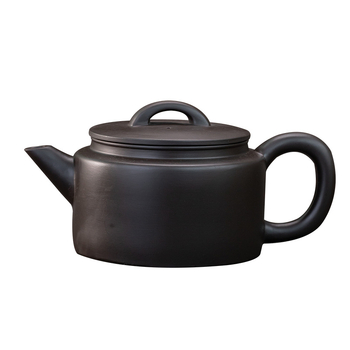 Set de ceai din lut purpuriu, finis negru și auriu, complet pentru uz casnic, într-o cutie cadou luxoasă, cadou corporativ, cu posibilitatea personalizării logo-ului
