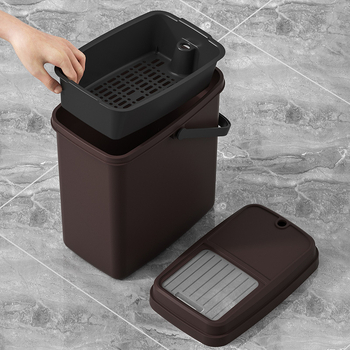 Găleată din plastic cu capac cu clic pentru set Gongfu de ceai
