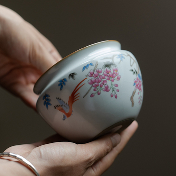 Vas ceramic pentru spălarea ceaiului și rezervor de apă uzată, accesorii pentru ceremonia ceaiului