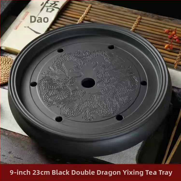 Set de ceai din ceramică din lut purpuriu pentru Kung Fu, cu depozitare de apă și tavă pentru înmuiere uscată, masă de ceai pentru uz casnic, tavă de ceai