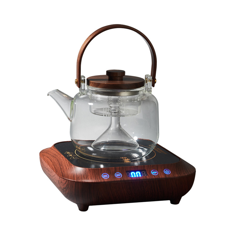 Rong shan tang ceainic din borosilicat înalt pentru ceai cu flori, pentru fierbere și infuzare, rezistent la temperaturi, compatibil cu plita ceramică electrică