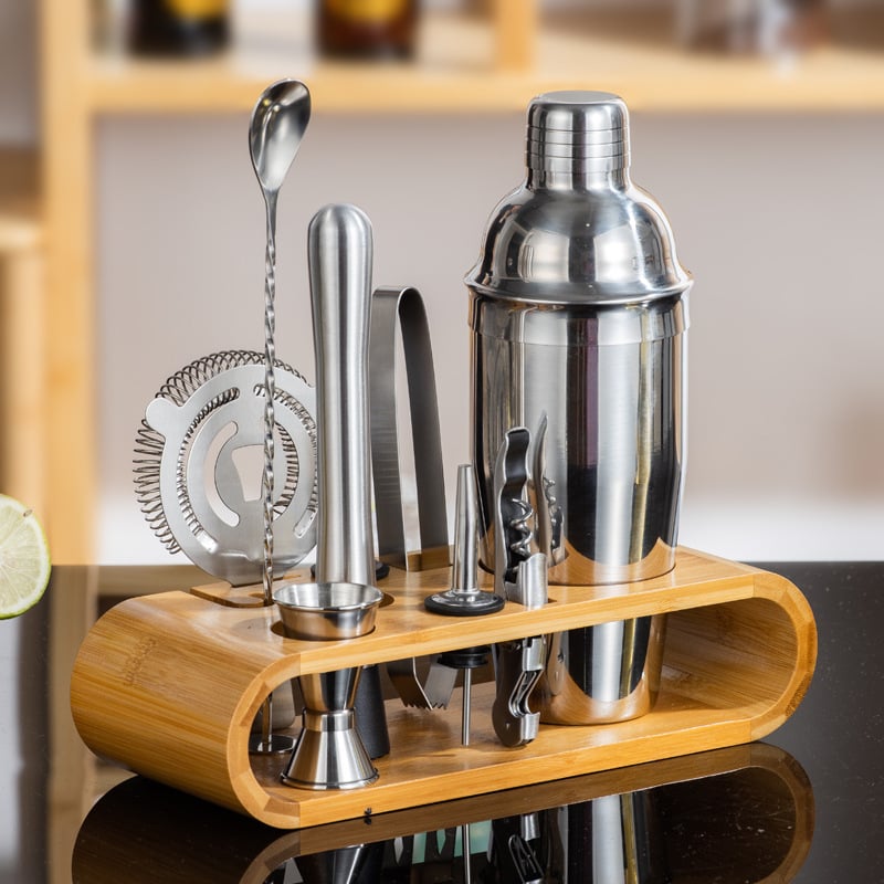 Set de instrumente pentru cocktail din oțel inoxidabil – Shaker și echipamente de bar pentru acasă