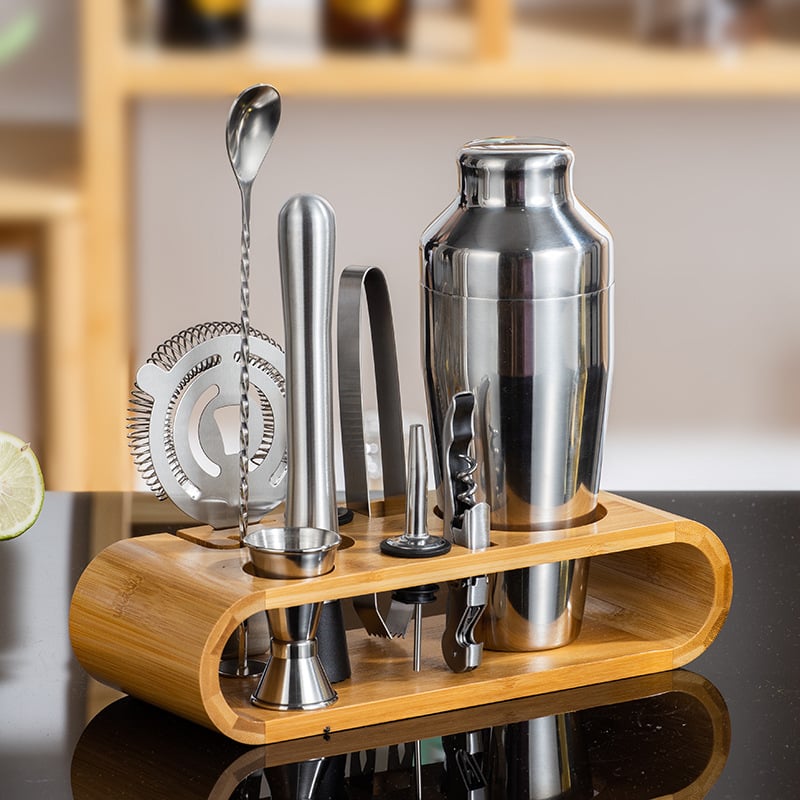 Set de instrumente pentru cocktail din oțel inoxidabil – Shaker și echipamente de bar pentru acasă