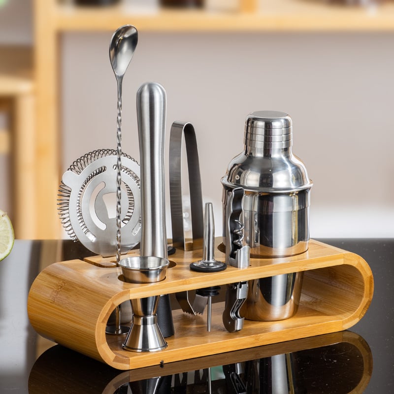Set de instrumente pentru cocktail din oțel inoxidabil – Shaker și echipamente de bar pentru acasă