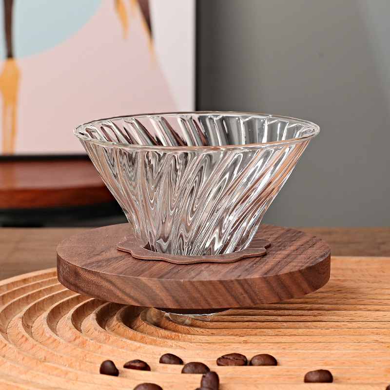 Κανά καφέ pour-over από γυαλί υψηλής διαύγειας με φίλτρο και κανάτα κοινής χρήσης για οικιακή χρήση, δυνατότητα λογότυπου
