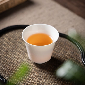 Ceașcă albă de ceai din porțelan, set Gongfu din porțelan ceramic, ceașcă de degustare pentru întâmpinări acasă