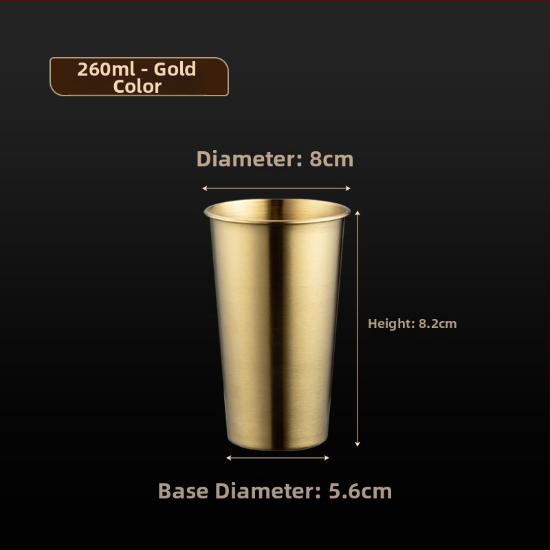 Halba din oțel inoxidabil 304, margine rulată, stil industrial, siglă, design simplu, 401–500 ml