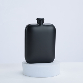 Flacon din oțel inoxidabil 304, pătrat, gros, 6 oz, portabil pentru exterior, mini flacon pentru vin roșu