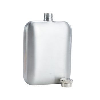 Flacon din oțel inoxidabil 304, pătrat, gros, 6 oz, portabil pentru exterior, mini flacon pentru vin roșu
