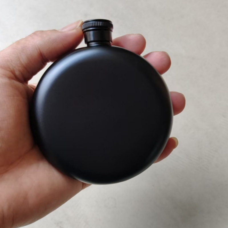 Flacon din oțel inoxidabil 304, pătrat, gros, 6 oz, portabil pentru exterior, mini flacon pentru vin roșu