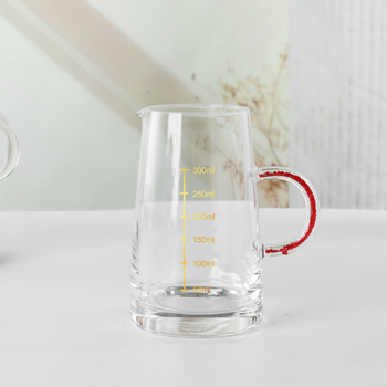 Decantor din sticlă de cristal pentru vin cu scară de măsurare, pentru vin alb și roșu, pentru uz casnic