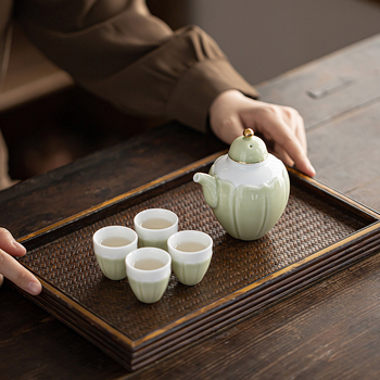 Set ceramic de pahare mici pentru vin, în stil japonez, cu dozator din porțelan pentru băuturi și cutie cadou, stil retro