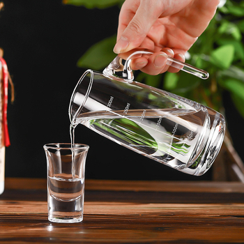Decantor din sticlă pentru uz casnic, mic, pentru vin alb, vin roșu și băuturi spirtoase