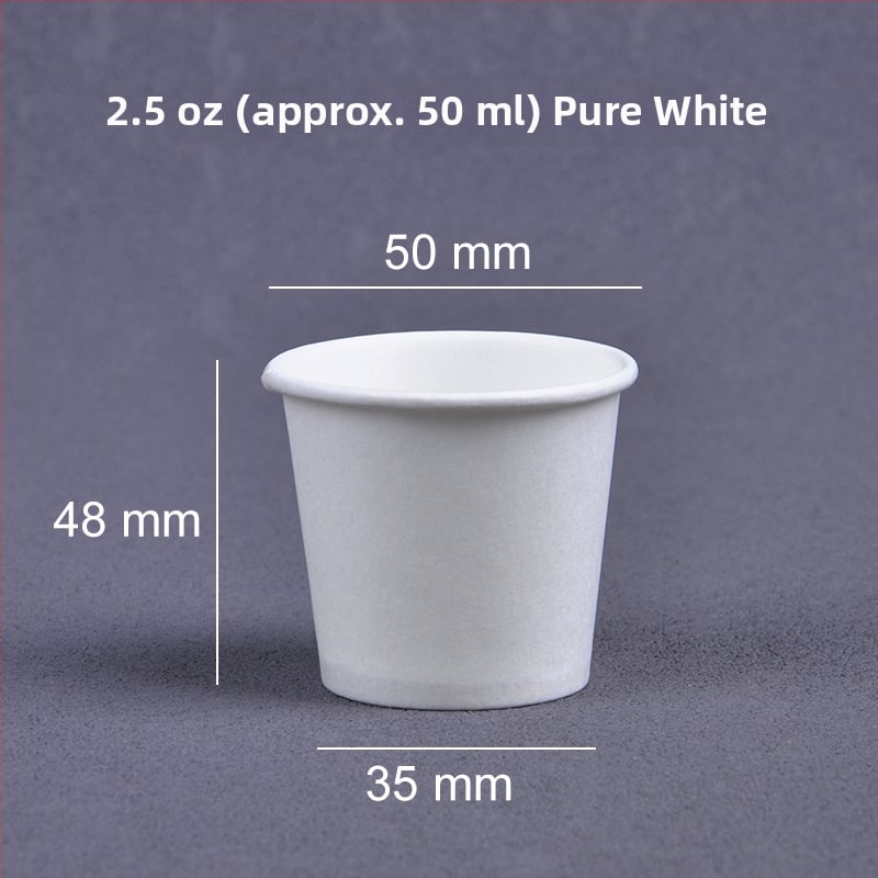 Jednorazové degustačné poháriky, mini papierové poháre s logom, 30 ml
