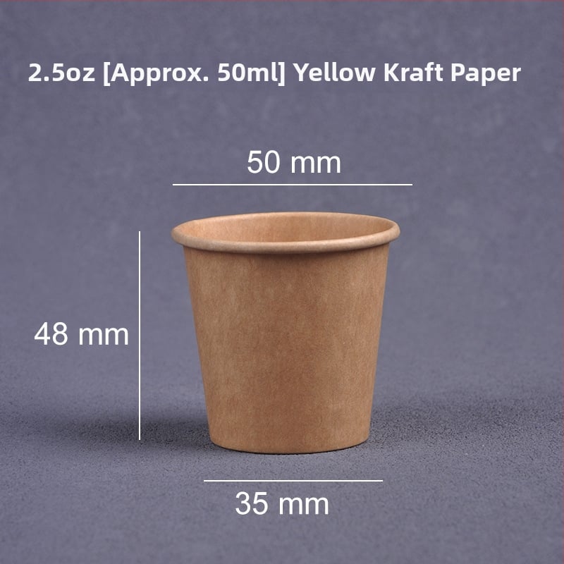 Jednorazové degustačné poháriky, mini papierové poháre s logom, 30 ml