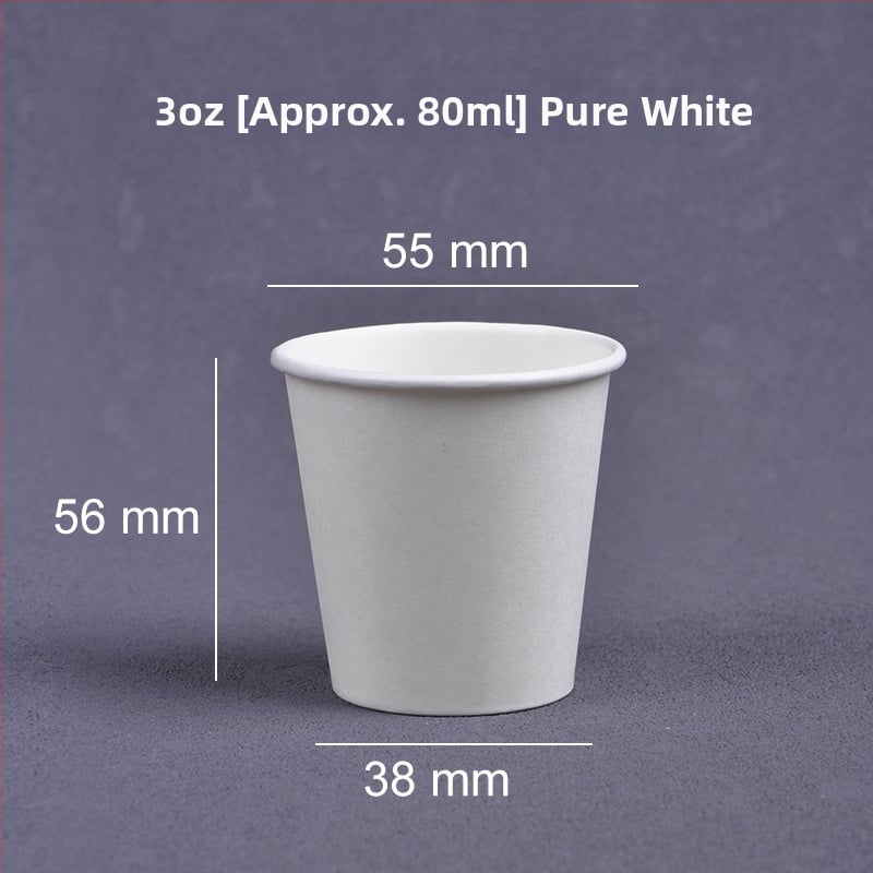 Jednorazové degustačné poháriky, mini papierové poháre s logom, 30 ml