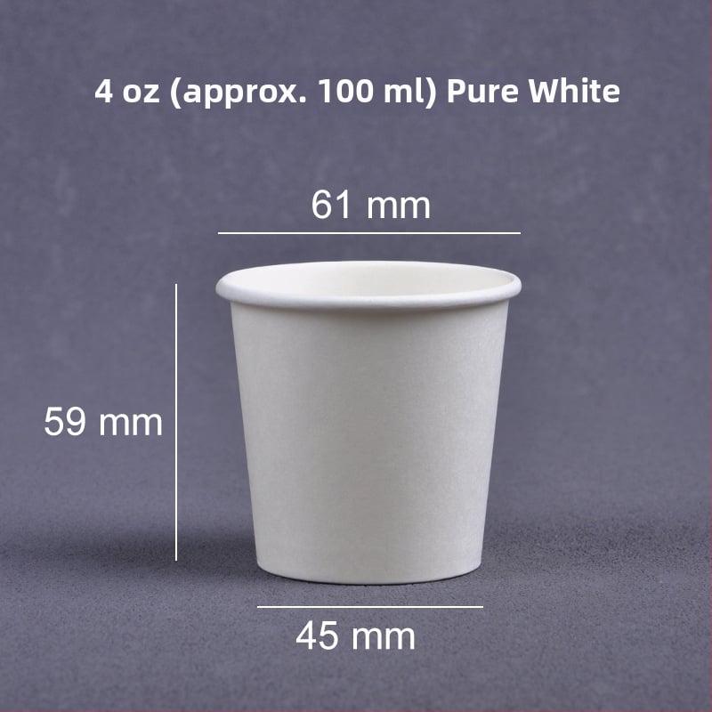 Jednorazové degustačné poháriky, mini papierové poháre s logom, 30 ml