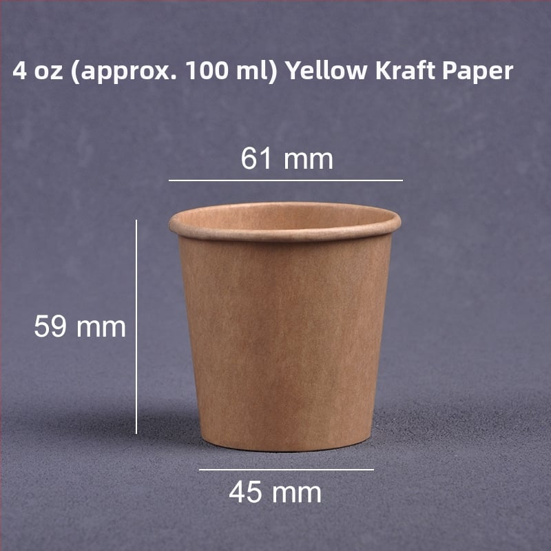 Jednorazové degustačné poháriky, mini papierové poháre s logom, 30 ml