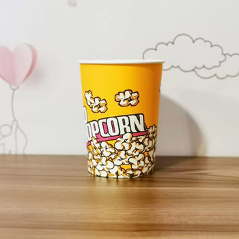 Găleți de popcorn din carton, de unică folosință, dimensiune mică 28A, ambalaj în bax pentru cinema și KTV
