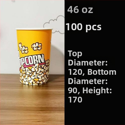 Jednorázové papierové vedierka na popcorn, malá veľkosť 28A, balenie v celom kartóne pre kino a KTV