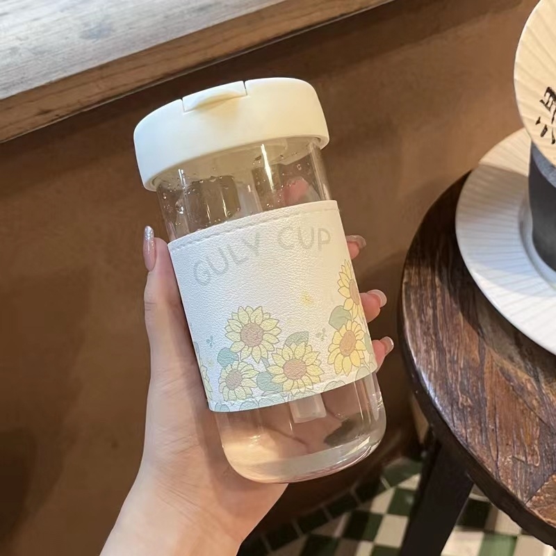 Husă PU din piele pentru pahar de ceai cu lapte și pahar din plastic, izolație, în mai multe stiluri