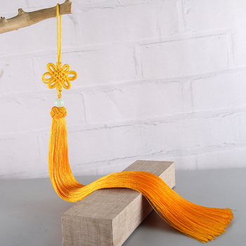 33 cm nod chinezesc cu ciucuri din mătase, lampă pendul pentru decor interior