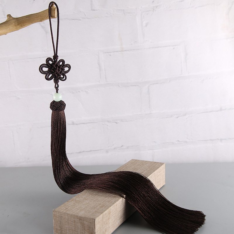 33 cm nod chinezesc cu ciucuri din mătase, lampă pendul pentru decor interior