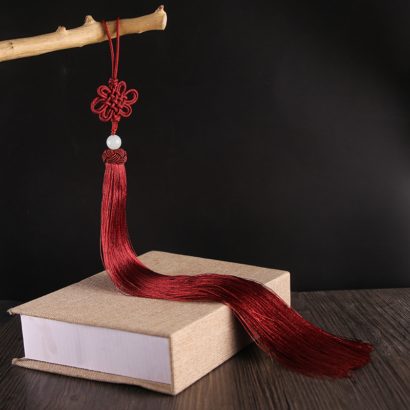 33 cm nod chinezesc cu ciucuri din mătase, lampă pendul pentru decor interior