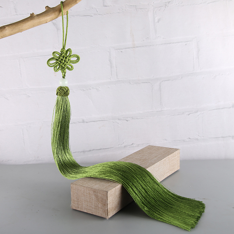 33 cm nod chinezesc cu ciucuri din mătase, lampă pendul pentru decor interior