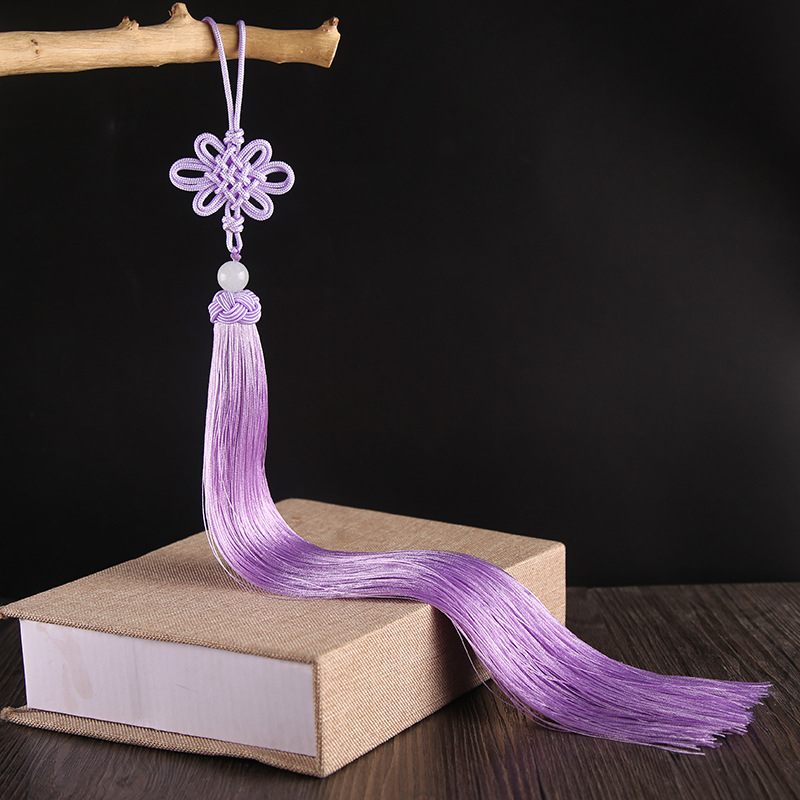 33 cm nod chinezesc cu ciucuri din mătase, lampă pendul pentru decor interior