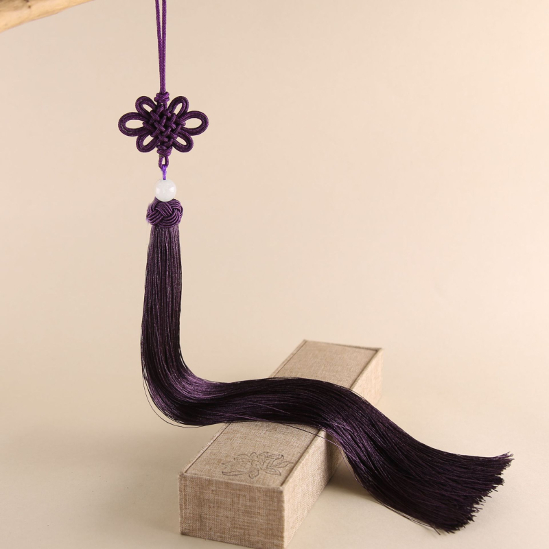 33 cm nod chinezesc cu ciucuri din mătase, lampă pendul pentru decor interior