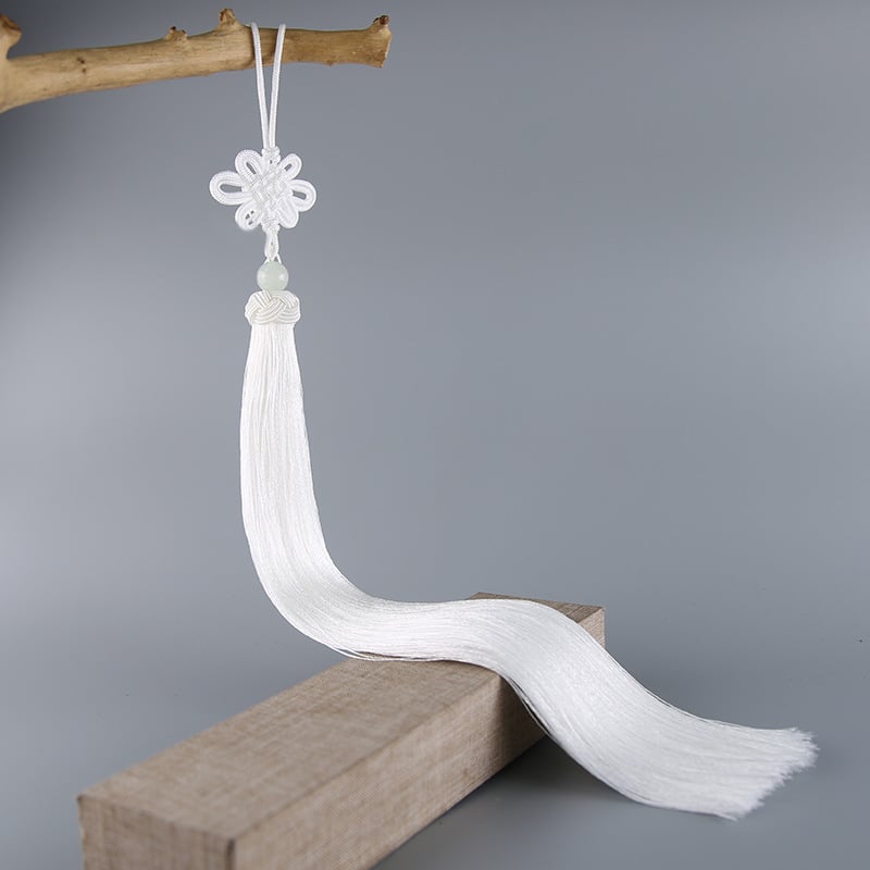 33 cm nod chinezesc cu ciucuri din mătase, lampă pendul pentru decor interior