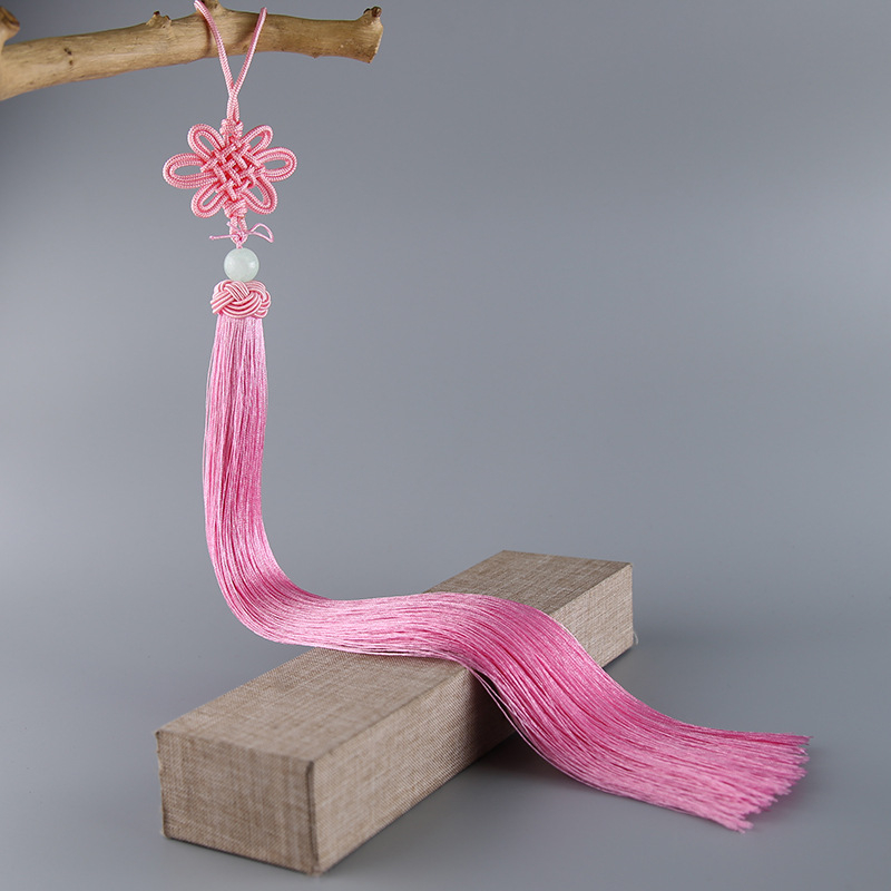 33 cm nod chinezesc cu ciucuri din mătase, lampă pendul pentru decor interior