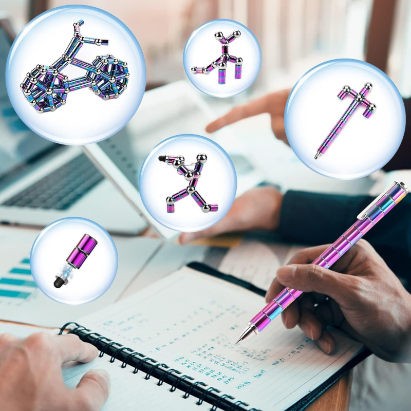 Cleme metalice pentru stylus capacitiv, clipsuri pentru stilou și creion, clipsuri cu margine extensibilă, accesorii magnetice pentru pix