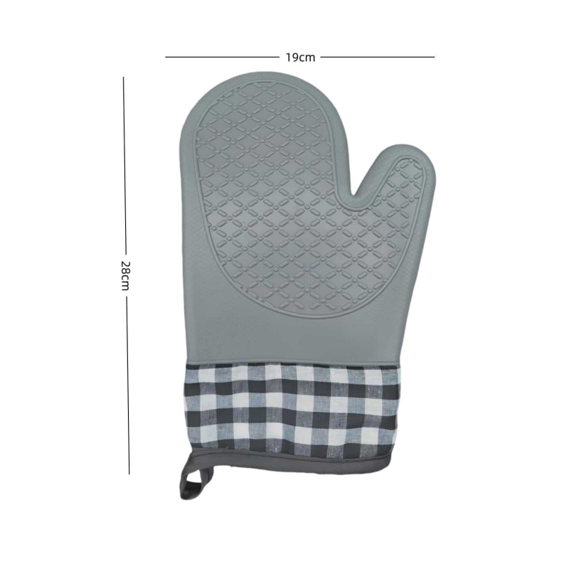 Mănuși izolante din silicon pentru cuptor, mănuși de bucătărie rezistente la temperaturi înalte, cu aderență antiderapantă, compatibile cu cuptorul cu microunde, model plasă, dimensiuni 30 × 18,5 cm