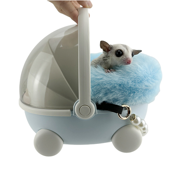 Sugar Glider minden évszakra alkalmas utazó ketrec, hordozható hord, belső meleg bélés és vastag lógó fészek