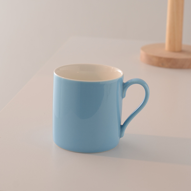 Cană creativă cu capac, culoare macarons, pentru uz casnic, ceașcă de ceai de după-amiază pentru cupluri, cană pentru birou, cafea