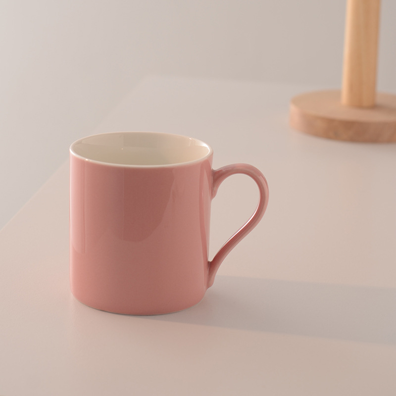 Cană creativă cu capac, culoare macarons, pentru uz casnic, ceașcă de ceai de după-amiază pentru cupluri, cană pentru birou, cafea