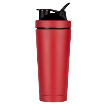 Shaker din oțel inoxidabil 304, pereți dubli izolați în vid, pentru amestecarea pudrei de proteină, fitness și sport.