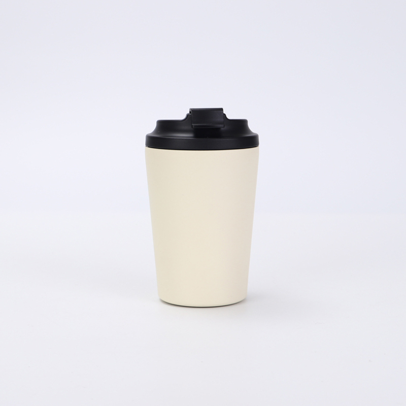 12oz rozsdamentes acél termosz kávés pohár mérőskálával, kis kapacitás, kettős falú vákuum, testreszabott minta