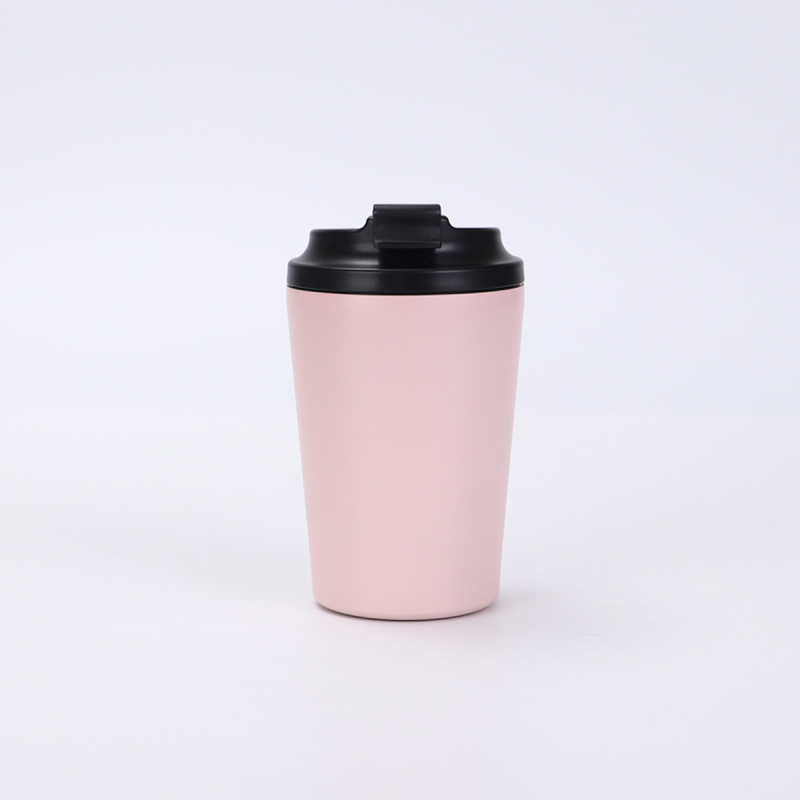 12oz rozsdamentes acél termosz kávés pohár mérőskálával, kis kapacitás, kettős falú vákuum, testreszabott minta