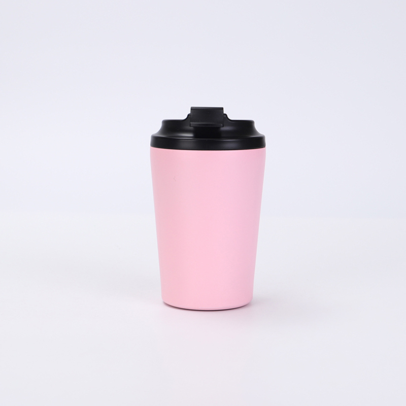 12oz rozsdamentes acél termosz kávés pohár mérőskálával, kis kapacitás, kettős falú vákuum, testreszabott minta