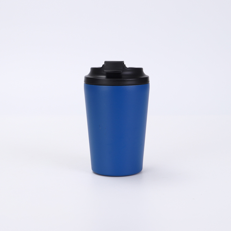 12oz rozsdamentes acél termosz kávés pohár mérőskálával, kis kapacitás, kettős falú vákuum, testreszabott minta