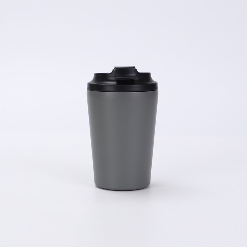 12oz rozsdamentes acél termosz kávés pohár mérőskálával, kis kapacitás, kettős falú vákuum, testreszabott minta