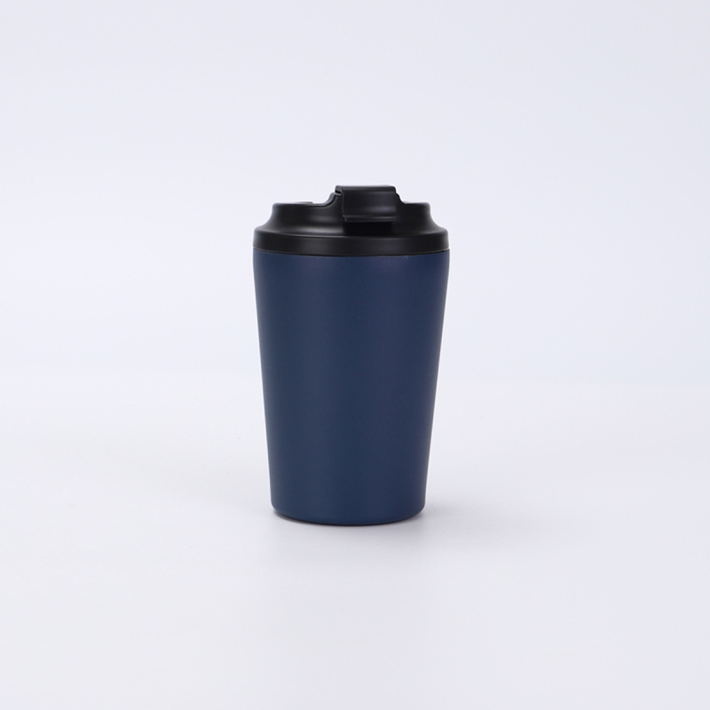 12oz rozsdamentes acél termosz kávés pohár mérőskálával, kis kapacitás, kettős falú vákuum, testreszabott minta