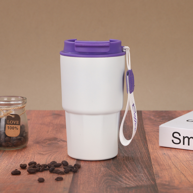 Pahar de cafea inteligent cu afișaj al temperaturii, din oțel inoxidabil 304, termos portabil cu curea de transport